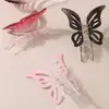 Presilha de Cabelo Nova Borboleta Feminina Presilha de Agarre Degradê Grande Presilha de Cabelo Simples Acessórios de Cabelo Joker Clip de Tubarão Atacado