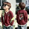 Camiseta de Manga Larga Falsa de Dos Piezas Estilo Nuevo Primavera y Otoño para Niños Medianos y Grandes Bebé Tejido Waffle Estilo Coreano Bonito Camiseta Base