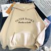 Sudadera con capucha Outer Banks 3 para hombre/mujer Estética diaria Gráfico de letras