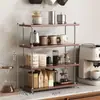 Estante de Almacenamiento Estilo Medieval, Estante para Café de Cocina, Estante de Almacenamiento para Escritorio de Oficina, Estante Divisor, Estantería Pequeña, Portavasos