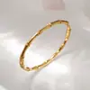Pulsera con Hebilla de Bambú de Estilo Nuevo Europeo y Americano, Pulsera Colorida de Esmalte de Moda para Mujer