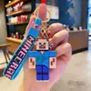 Novo Pingente Chaveiro Desenho Animado Minecraft, Pingente Fofo para Mochila de Estudante, Enfeite para Chaveiro de Carro, Pequeno Presente