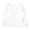 Top Coreano de Doble Capa con Cuello de Muñeca para Mujer, Aspecto Adelgazante Holgado, Nuevo para Otoño, Talla Grande mm Camisa Camiseta 66033