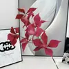 Flores Artificiais Vermelhas, Flores Artificiais Bordô, Flores Artificiais Phalaenopsis no Atacado, Flores de Casamento, Flores de Chão para Casamento