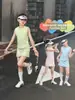 Conjunto Deportivo de Verano sin Mangas para Niñas Ropa de Tenis 2026 Nuevo Conjunto Casual de Dos Piezas con Falda y Pantalones para Niños Mayores, Estilo Ligero