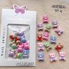 Nail art DIY cor resina desenhos animados joias doces dos desenhos animados sorvete bonito pequeno animal desenhos animados de Natal