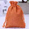 Bolsas de Lino con Cordón para Guardar Joyería, Bolsas Pequeñas de Tela para Empaquetar Regalos, Bolsas de Lino Imitación con Cordón, Bolsas de Lino al por Mayor