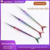 Conjunto de Canetas para Nail Art de 3, Conjunto de Canetas para Pintura de Flores, Caneta para Desenho de Linhas Coloridas Gradientes Cauda de Peixe, Caneta de Pintura, Ferramentas para Nail Art, Sereia