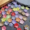 Junyou 11mm Flor de Concha Imitação Multicor Cor AB Flor de Tigela ABS Estilo Antigo DIY Grampo de Cabelo Joias de Cabeça de Niang Acessórios para Bonecas