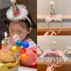 Acessórios de Cabelo de Pequena Princesa Festa de Aniversário Bolos Círculos de Cabelo Infantis para Meninas e Bebês Que Não Machucam o Cabelo, Adoráveis e Divertidos Headwear Criativos