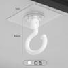 Gancho Giratório de Teto Gancho de Barba de Teto Plástico Sem Perfuração Sem Rastro Banheiro Teto Cozinha Gancho Adesivo Atacado Transfronteiriço