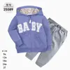 Comercio Exterior Ropa Infantil Primavera y Otoño Conjunto Infantil de Dos Piezas Material Sudadera Sudadera con Capucha Ropa Infantil para Bebés Ropa de Salida [Al por Mayor]