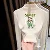 Camiseta de terciopelo alemán de manga larga para niña Otoño/Invierno Top Básico con Cuello Semi-Alto Fruncido para Bebé 2026 Top Cálido Cepillado