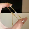 Pulsera de plata de ley S925 con pieza de diamante redondo brillante, lujo ligero, sensación de alta gama, versátil, a la moda, tendencia, diseño de nicho
