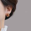 Pendientes de Plata S925 con Aguja de Plata y Perlas de Color Café con Diseño Único, Pendientes de Alta Gama para Mujer, Nuevo Estilo Popular 2026, Accesorios Únicos para Orejas