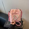 Bolsa de Cubo con Cordón Bordada de Moda Estilo Japonés Lindo Dulce Niña Teléfono Pequeña Bandolera de Hombro