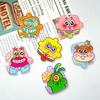 Material acrílico grande para manualidades Haibao tarjeta de broche de dibujos animados para fiesta insignia hecha a mano casera accesorios de personalidad ins