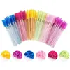 50 pzas/paquete fábrica desechable varilla de cristal cepillo para pestañas peine de nailon para pestañas rizador de pestañas cepillo para cejas brocha de maquillaje