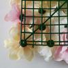 Pared de flores artificiales para bodas, hilera de flores, hortensias rosas artificiales, pared de flores para bodas, decoración de centros comerciales para bodas, en línea, rojo, transfronterizo, caliente