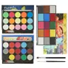 Kit de Tintas Faciais Solúveis em Água, Vários Pigmentos para Pintura Corporal, Tinta Facial para Modelos, Maquiagem Facial de Halloween, Tinta Facial à Base de Água