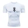 2026 Hombre Aliexpress Versátil Running Deportes Moda Entrenamiento Popular Manga Corta Exterior Compresión Camiseta Venta al por Mayor
