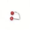 Super Flash Anel Labial Bola de Lama Anel D Anel C Anel Ferradura Shambhala Diamante Aço Inoxidável Joia de Piercing Stud Labial Joia Labial