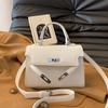 Bolso Pequeño Transfronterizo para Mujer 2025 Nueva Moda Versátil Bolso Cuadrado Pequeño de Hombro Cruzado Bolso Kelly Portátil de Gama Alta