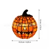 Nuevo producto transfronterizo: Adorno de linterna de calabaza de resina para Halloween para decoración de patio y estudio, pequeña manualidad decorativa