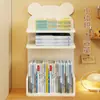 Estante de Mesa para Livros Prateleira de Armazenamento para Mesa de Escritório Rack de Armazenamento de Arquivos para Mesa de Escritório Gabinete em Camadas Multi-camadas para Crianças