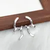 Pendientes de Aro Doble C Estilo Coreano Nuevo Transfronterizos Super Hada Elegantes para Mujer Metal Estilo Fresco Pendientes Sencillos Elegantes Pendientes
