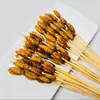 Brochetas pequeñas al por mayor para barbacoa de mercado nocturno, selección completa de brochetas calientes y frías, brochetas fritas, productos semiacabados, pollo Bobo y brochetas de cordero