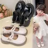 Zapatos de Cuero para Niñas 2026 Primavera y Otoño Nuevo Estilo Nueva Tendencia China Moda Zapatos Negros de Rendimiento Suela Suave Zapatos de Princesa para Niños