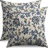 Fronha Floral Retrô Mais Vendida Transfronteiriça Almofada Creme Estilo Country Amazon Almofada Decorativa para Sofá de Casa Mesinha de Cabeceira