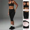 Conjunto deportivo de secado rápido para exteriores Chen Shijie con almohadillas en el pecho, conjunto de sujetador de yoga para usar por fuera, ropa de yoga que realza el busto
