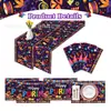 Zc090 Bandera de Mesa para Purim Mantel Temática de Fiesta y Festividad Esterilla de Mesa para Sala de Estar en Casa Salvamanteles Decorativos para Purim