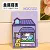 Adesivos criativos e estilosos com tema de gato para abrir janelas, reutilizáveis, destacáveis e adesivos