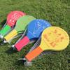 Conjunto de Raquetes de Badminton Raquete de Madeira Maciça Peteca Raquete Infantil Adulto Três Bolas Profissional Raquete de Críquete Pena de Galinha Bola de Pena Branca