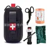 Kit de Trauma de Emergência para Sobrevivência ao Ar Livre Kit de Primeiros Socorros Multifuncional para Sobrevivência Equipamento Tático Suprimentos para Cuidados de Feridas de Emergência
