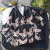 Grulla Estilo Chino Retro Tendencia Marca Camisa Hombres Holgada Estilo Hong Kong Manga Larga Chaqueta Camisa Juventud Estudiante Ropa Protectora Solar