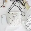 Bolso de Hombro Versátil de Verano Estilo Coreano, Bolso Cruzado Dulce y Lindo para Teléfono Móvil, Bolso de Lona Mini Floral Moderno y de Moda