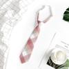 Corbata jk para mujer, estilo universitario, uniforme de estilo japonés, camisa a cuadros, corbata pequeña, uniforme escolar para estudiantes masculinos, estilo pareja perezosa