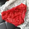 [A ras de piel] 880# Lencería Sexy de Malla de Encaje Sexy Roja Grande para Mujer