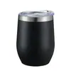 Taza de cáscara de huevo rociada con plástico transfronteriza de acero inoxidable 304 copa de vino tinto simple taza de agua aislante taza de huevo con forma de barriga en U venta al por mayor