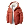 Jaqueta de algodão oversized com capuz L-8XL para homens, espessa para o inverno, quente e casual, jaqueta puffer versátil, suporta impressão