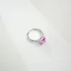 Anillo de Plata 925 con Zafiro Rosa Padparadscha y Diseño de Diamante Rosa en Forma de Cojín de Lujo Ligero, Versátil para el Uso Diario, Anillo de Piedra Preciosa Ajustable para Mujer