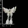 Accesorios de imán para refrigerador de la etnia Miao, piezas estilo chino de fénix y mariposa imitación plata, estilo étnico de plata Miao de nicho, pavo real, área escénica de Guizhou