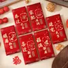 Fábrica de Sobres Rojos Casa Nueva Sello Dorado Papel Rojo Rígido Bolsa de Sobre Rojo para Casa Nueva y Mudanza, Especial para Regalar