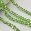 Rueda de Cuentas de Cristal de Colores Deslumbrantes Imitación Swarovski Cuentas para Hilo Cuentas Sueltas para Joyería DIY Accesorios de Joyería Cuentas Planas Venta al por Mayor