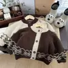 Abrigo de Otoño para Niños 2026 Estilo Nuevo Suéter para Niños Cárdigan de Punto Top de Otoño Estilo Coreano para Niñas
