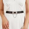 Cinto Elástico Stretch para Casaco Acessórios Decorativos Vestido Terno Cinto Feminino Outono e Inverno Tendência Verão Preto em Estoque